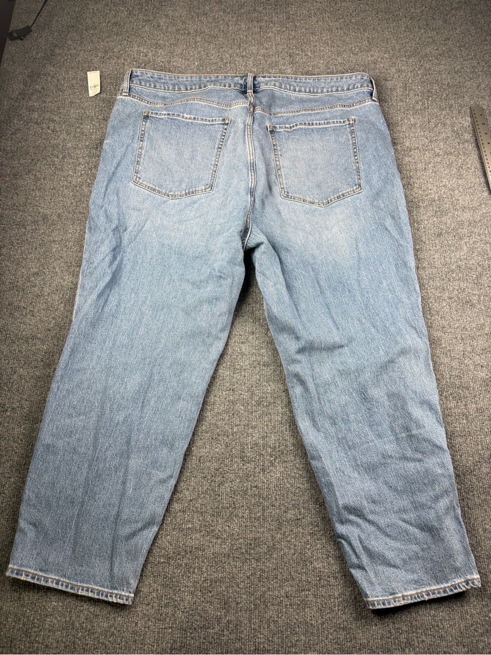 Old Navy OG Straight High Rise Jeans, Blue, Size 24 - Picture 4 of 9